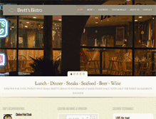 Tablet Screenshot of brettsbistro.com